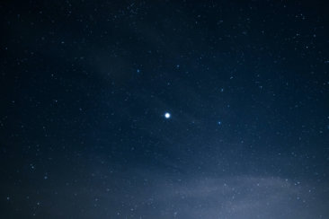 cosmic view during night time