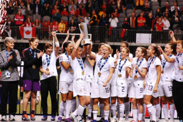 uswnt celebrates