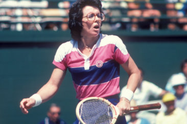 billie jean king in action at the clairol crown tennis tournament at la costa resort in carlsbad california in april 1980