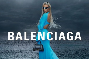 Kim Kardashian beaute froide et grandiose dans la nouvelle campagne Balenciaga