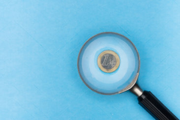 round grey and black magnifying glass