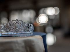 silver-colored crown