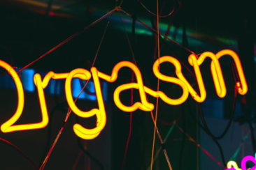 Orgasm Chasm neon signage