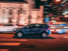 Photo of SUV on Road during Night Time