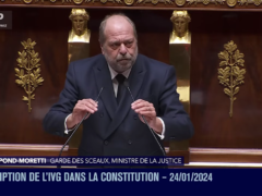 IVG dans la Constitution : Dupond-​Moretti demande au Sénat de “ne pas rater ce moment”- fevrier 2024