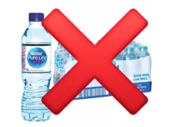 Désinfection d’eaux miné­rales en France : Foodwatch porte plainte contre Nestlé – fevrier 2024