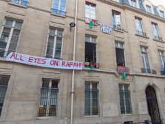 Occupé par des étudiant·es pro-​Gaza, Sciences Po ferme ses prin­ci­paux locaux ven­dre­di – mai 2024